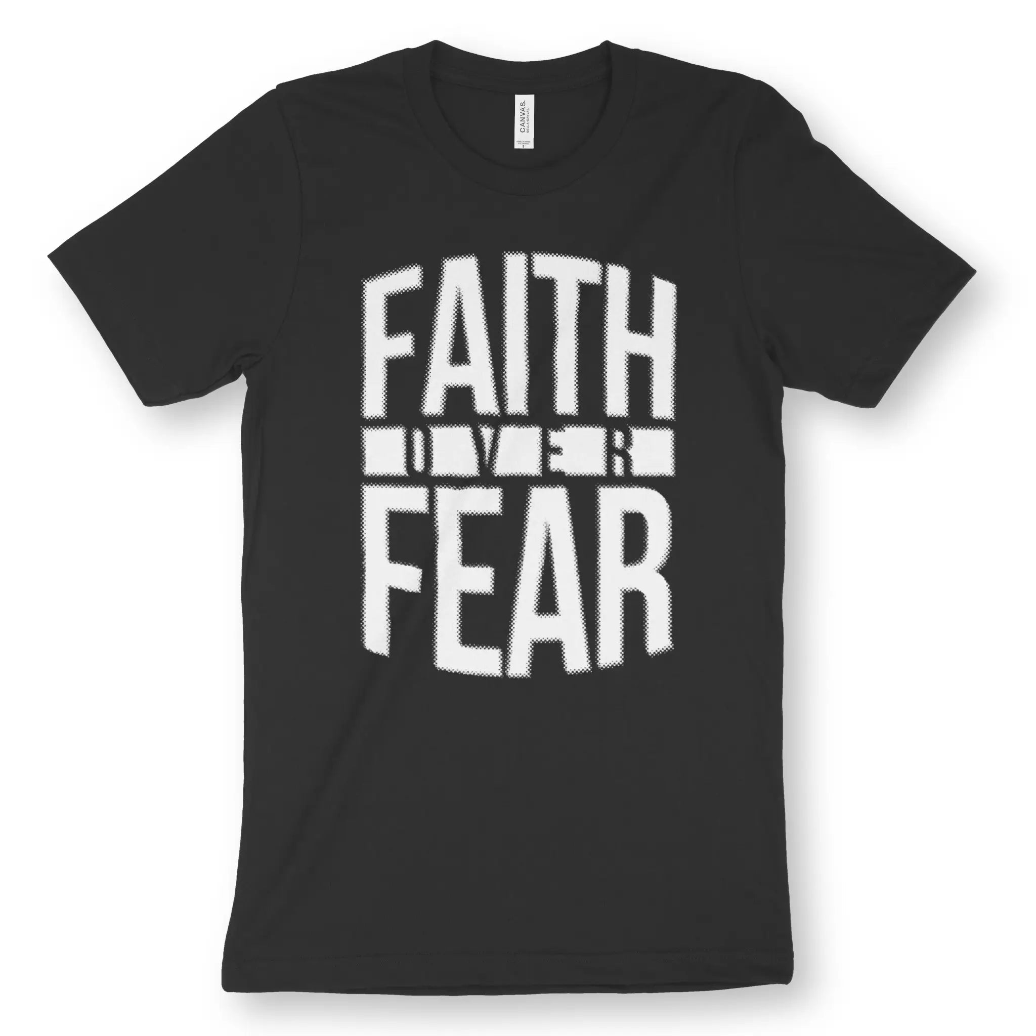 Faith Over Fear – Unisex Christian T-Shirt designed by 3rd Day Christian Clothing.