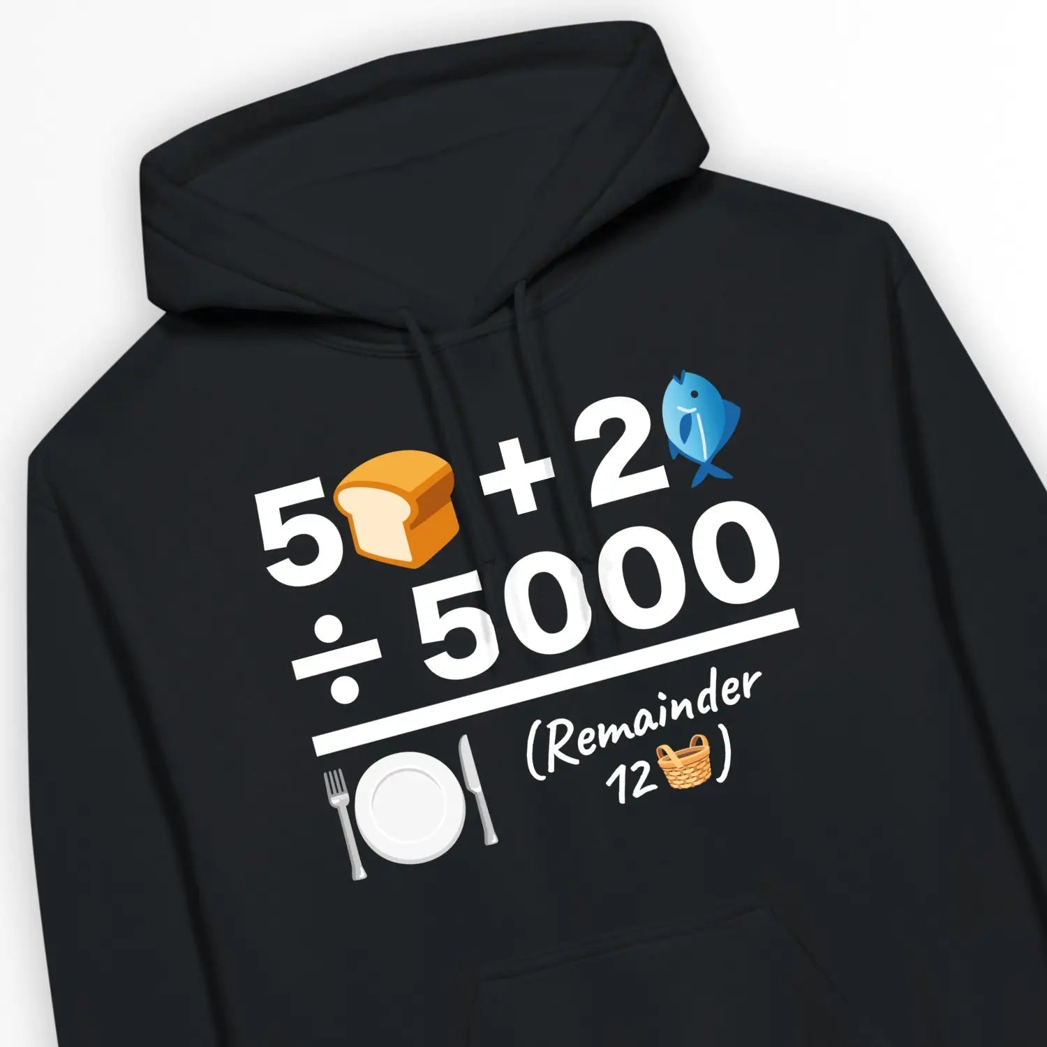 Feeding of The 5000 (Equation) 2.0 – Unisex Christian Hoodie designed by 3rd Day Christian Clothing.