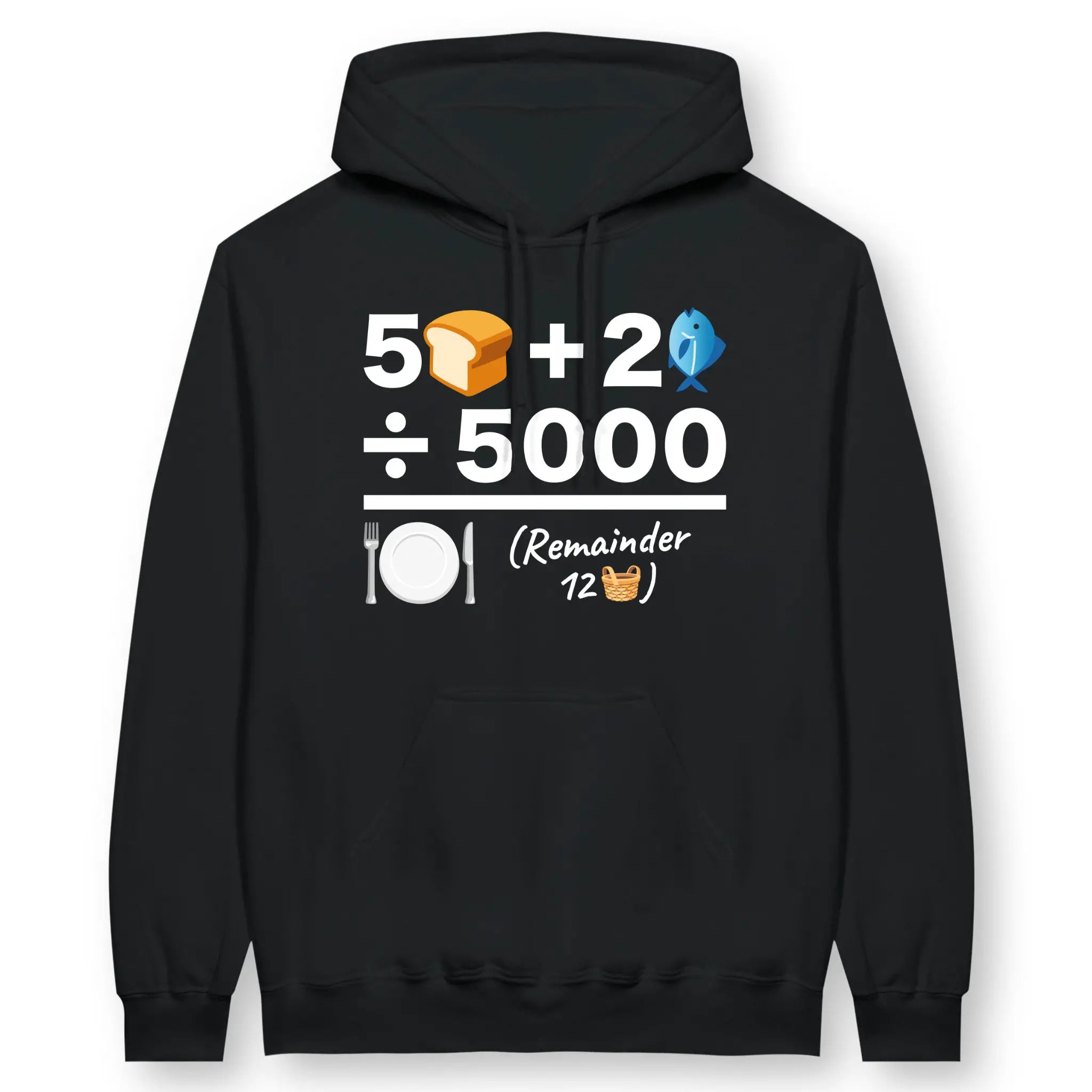 Feeding of The 5000 (Equation) 2.0 – Unisex Christian Hoodie designed by 3rd Day Christian Clothing.
