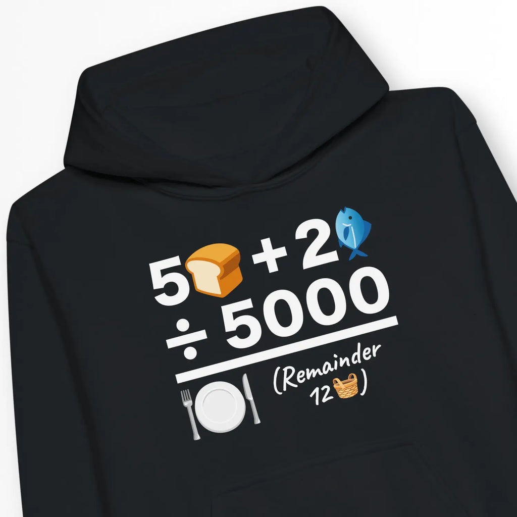 Feeding of The 5000 (Equation) – Kids' Christian Hoodie designed by 3rd Day Christian Clothing.