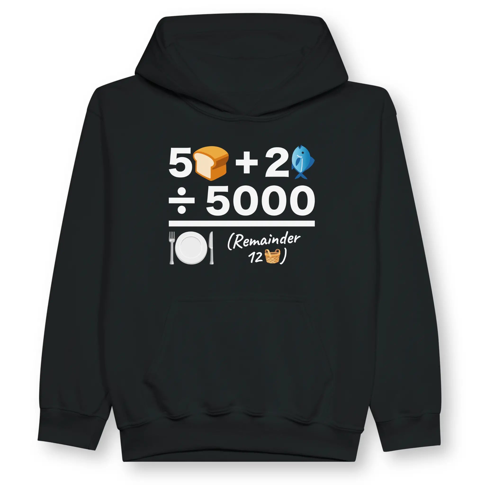 Feeding of The 5000 (Equation) – Kids' Christian Hoodie designed by 3rd Day Christian Clothing.
