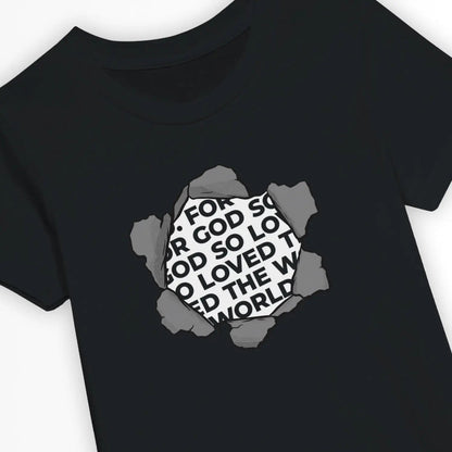 For God So Loved The World | Premium Kids' Christian T-Shirt designed by 3rd Day Christian Clothing.