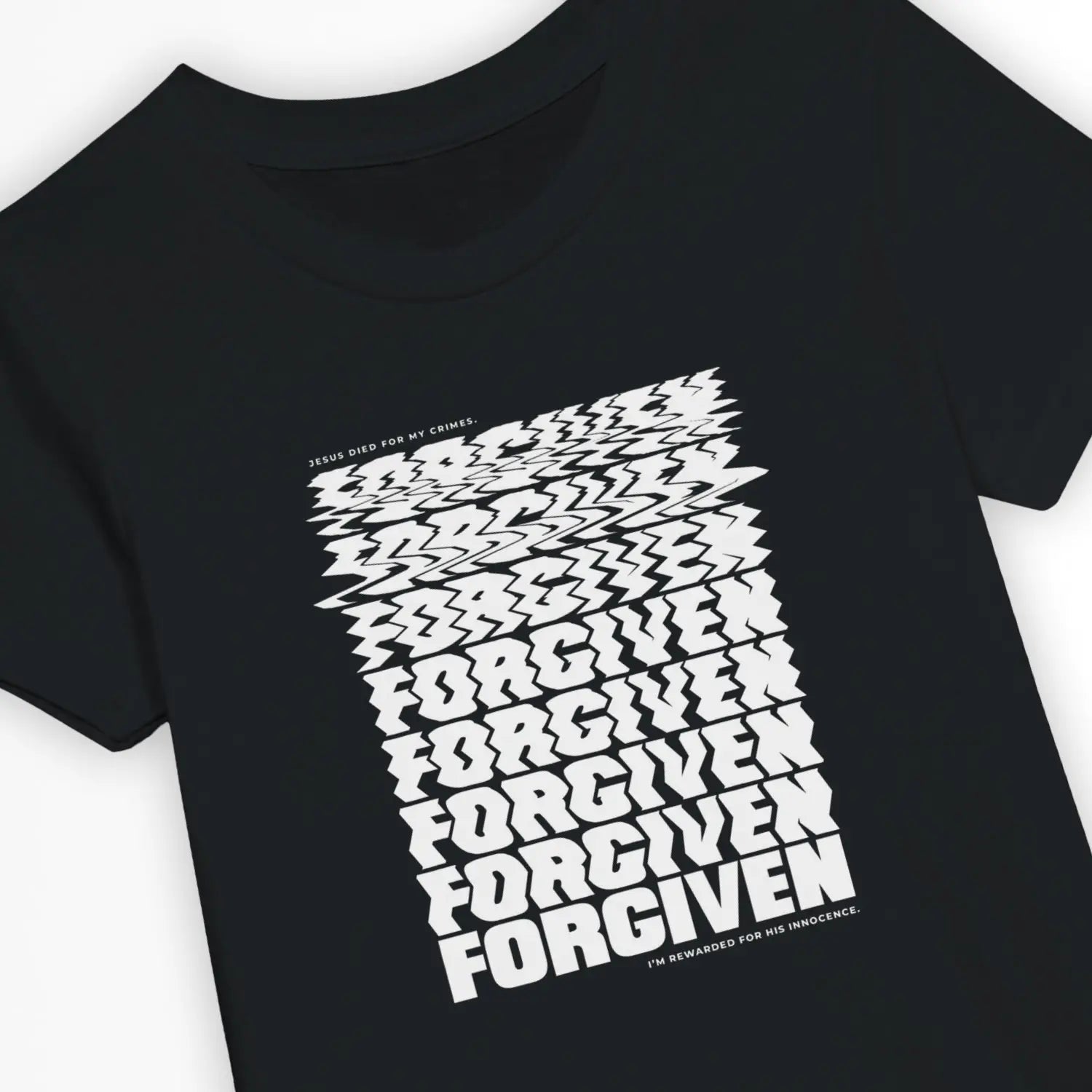 Forgiven (Warped) – Kids' Christian T-Shirt designed by 3rd Day Christian Clothing.