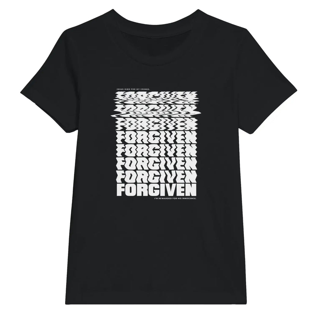 Forgiven (Warped) – Kids' Christian T-Shirt designed by 3rd Day Christian Clothing.