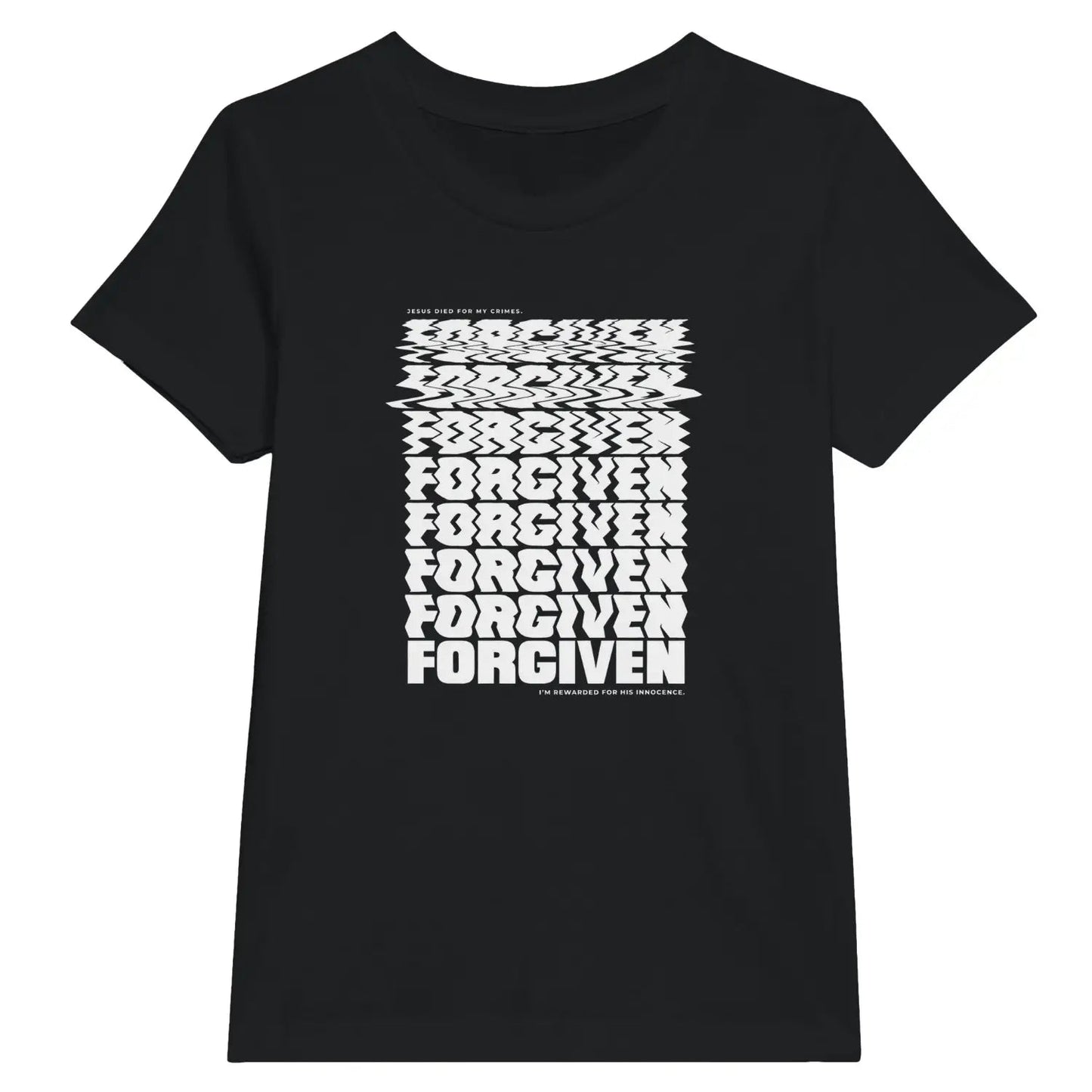 Forgiven (Warped) | Premium Kids' Christian T-Shirt designed by 3rd Day Christian Clothing.