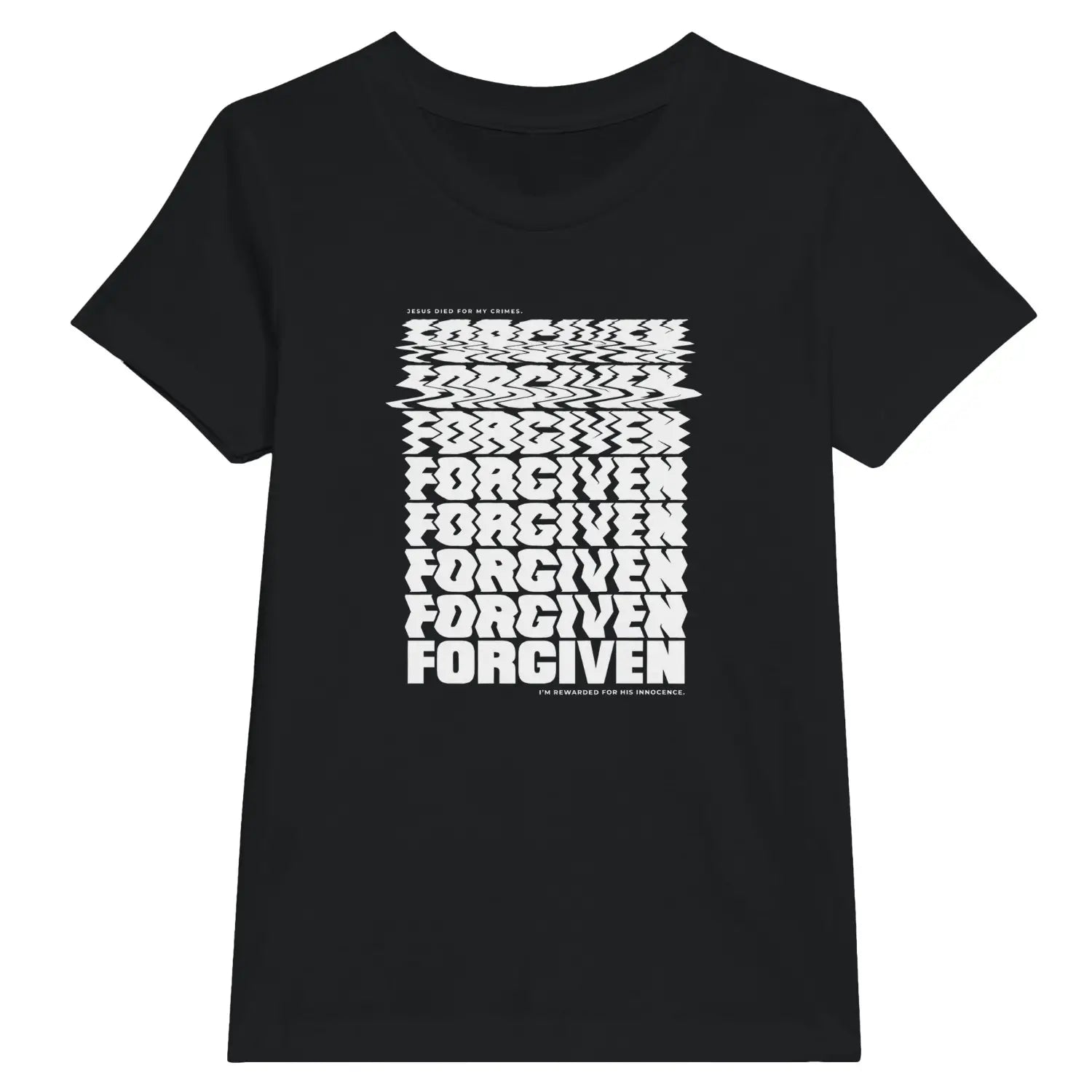Forgiven (Warped) – Kids' Christian T-Shirt designed by 3rd Day Christian Clothing.