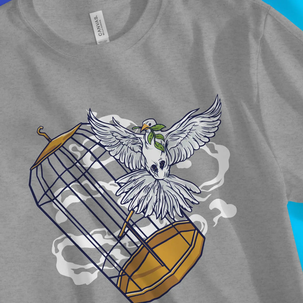 Freedom + Hope – Unisex Christian T-Shirt designed by 3rd Day Christian Clothing.