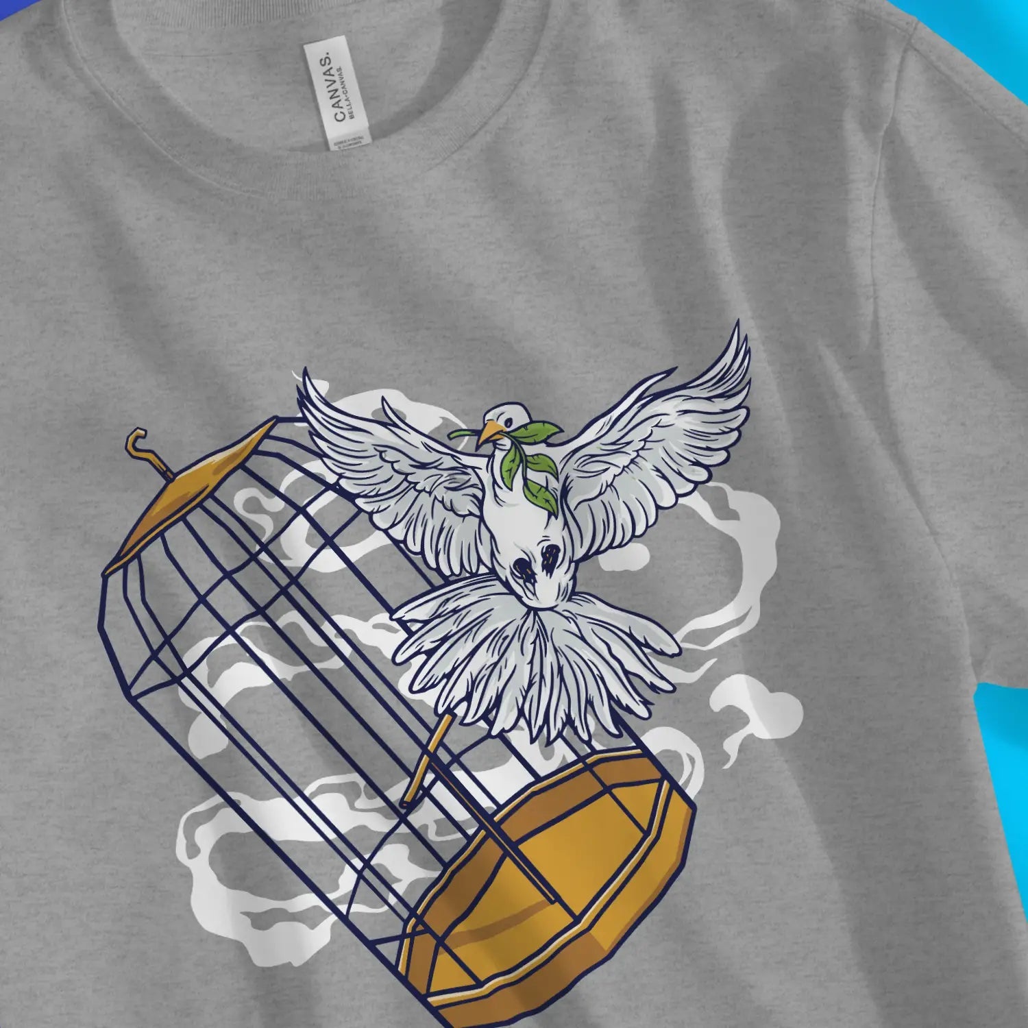 Freedom + Hope – Unisex Christian T-Shirt designed by 3rd Day Christian Clothing.