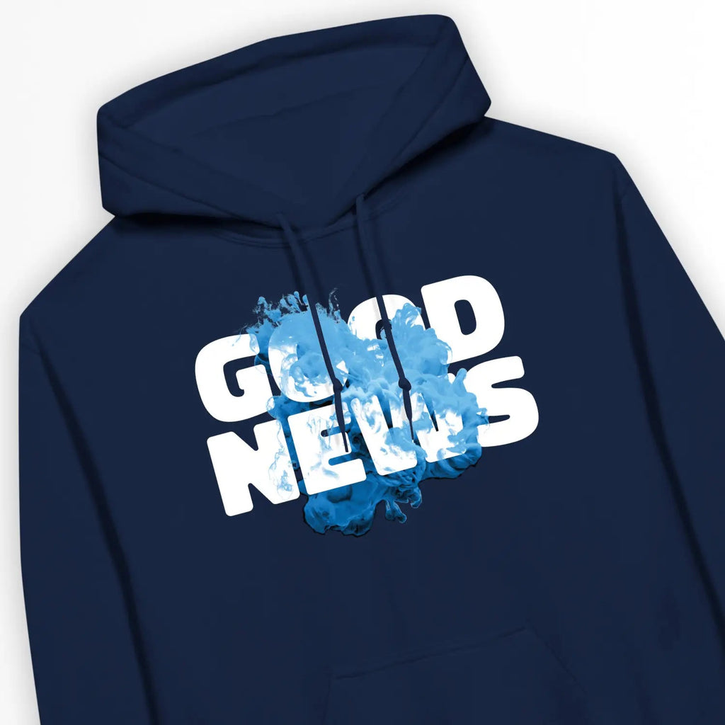 GOOD NEWS (Smoke) – Unisex Christian Hoodie designed by 3rd Day Christian Clothing.