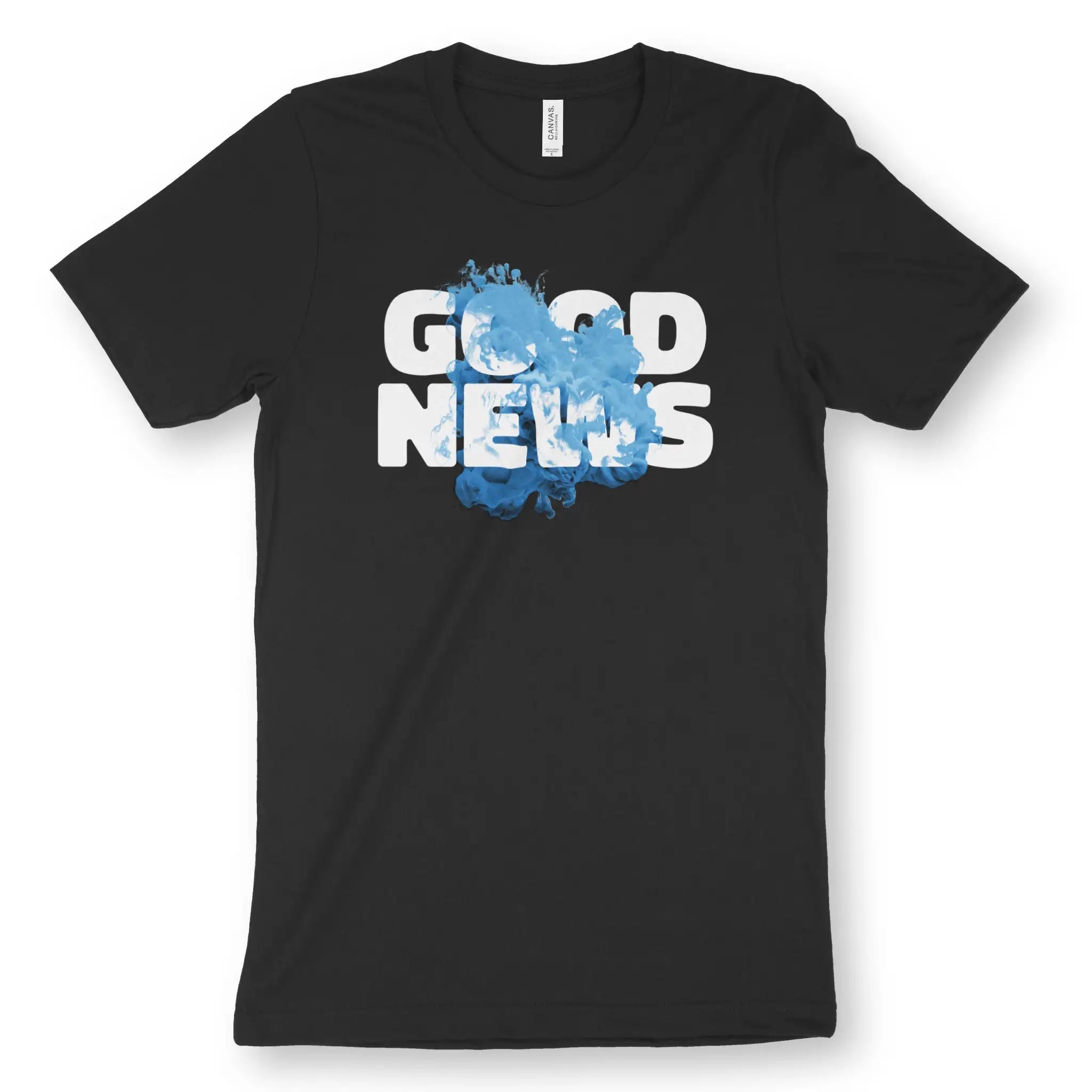 GOOD NEWS (Smoke) – Unisex Christian T-Shirt designed by 3rd Day Christian Clothing.