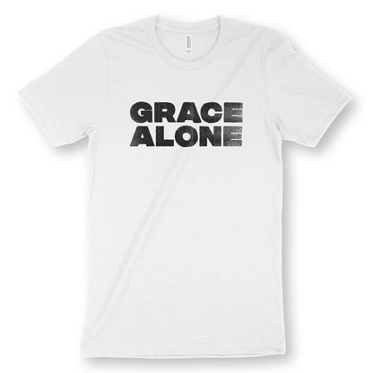 GRACE ALONE (Ink) | Premium Unisex Christian T-Shirt designed by 3rd Day Christian Clothing.