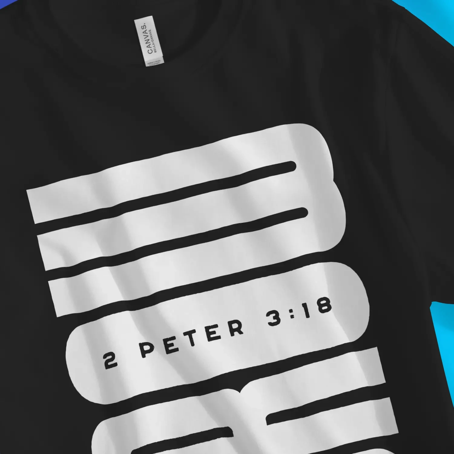 GROW (2 Peter 3:18) – Unisex Christian T-Shirt designed by 3rd Day Christian Clothing.