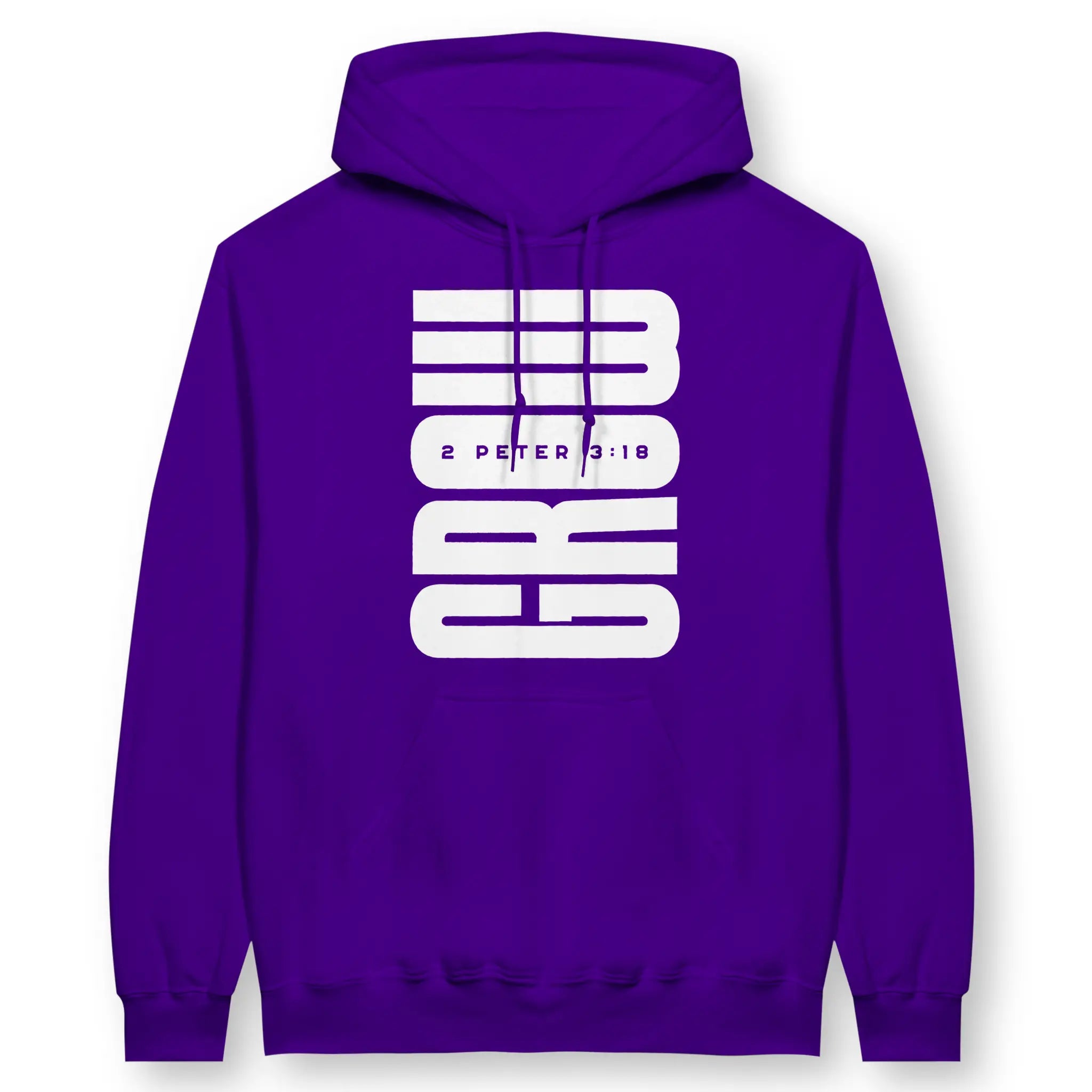 GROW (In Colour) – Unisex Christian Hoodie designed by 3rd Day Christian Clothing.
