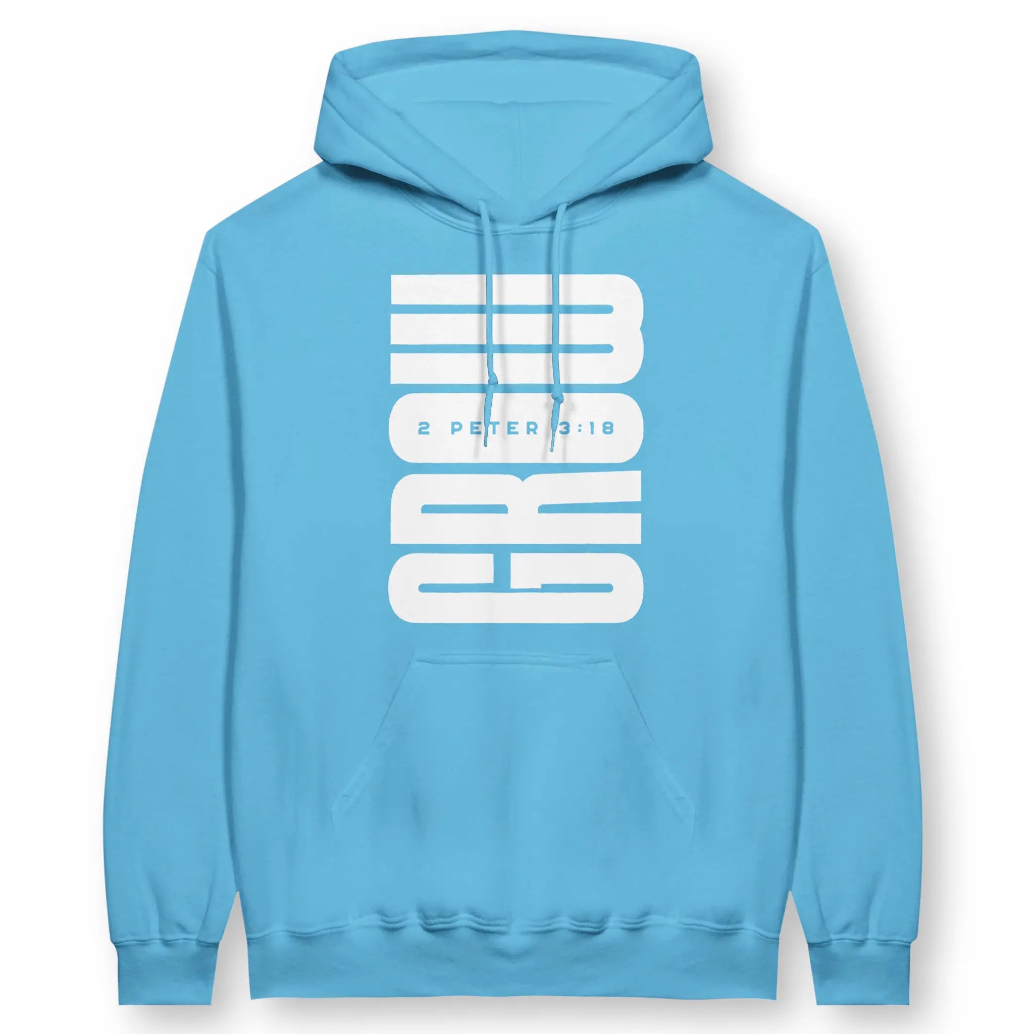 GROW (In Colour) – Unisex Christian Hoodie designed by 3rd Day Christian Clothing.