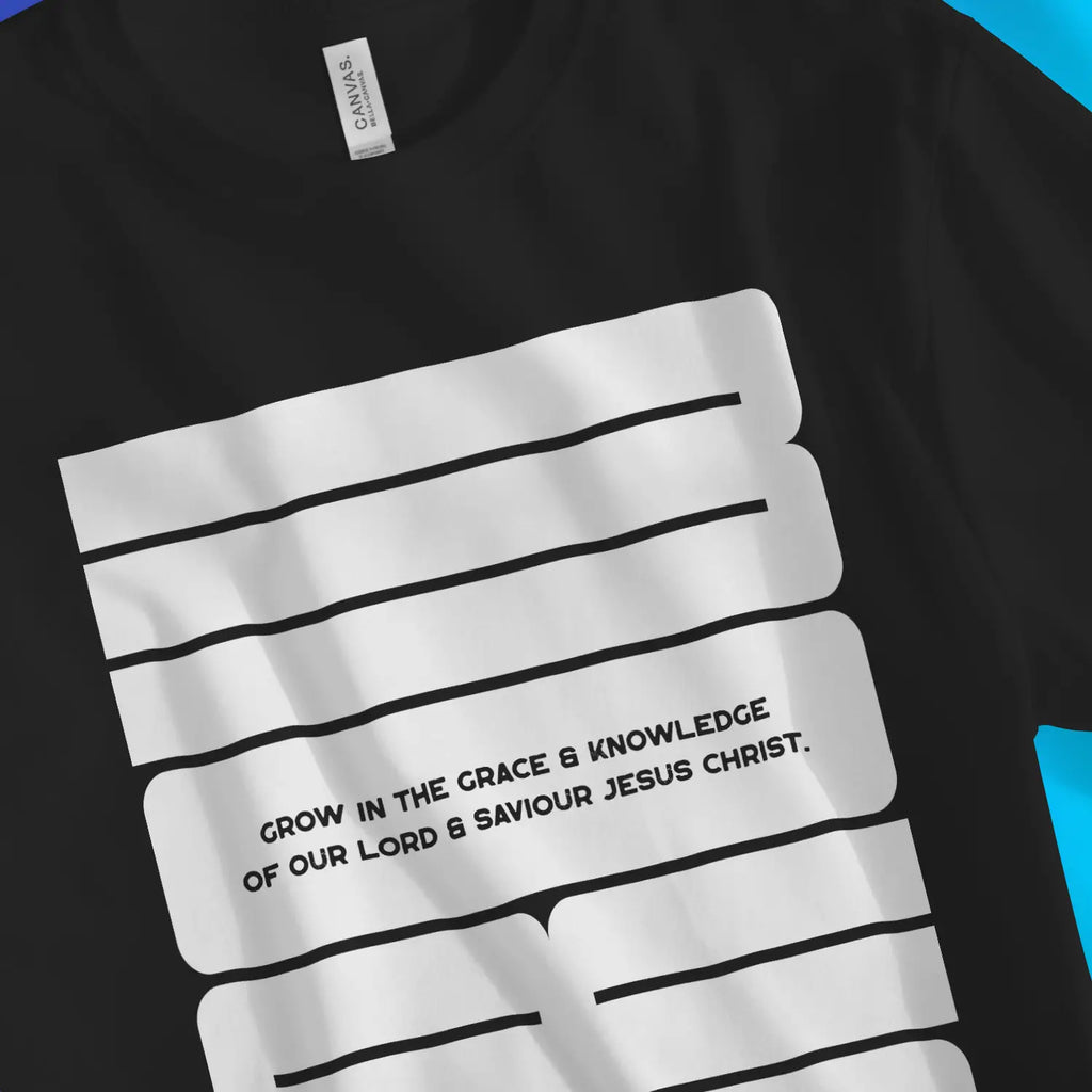 GROW in the Grace – Unisex Christian T-Shirt designed by 3rd Day Christian Clothing.
