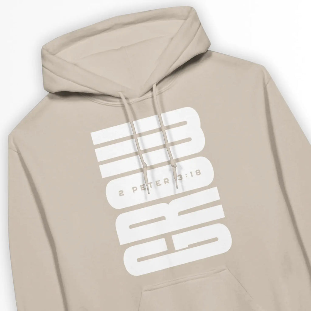 GROW (Sand) – Unisex Christian Hoodie designed by 3rd Day Christian Clothing.