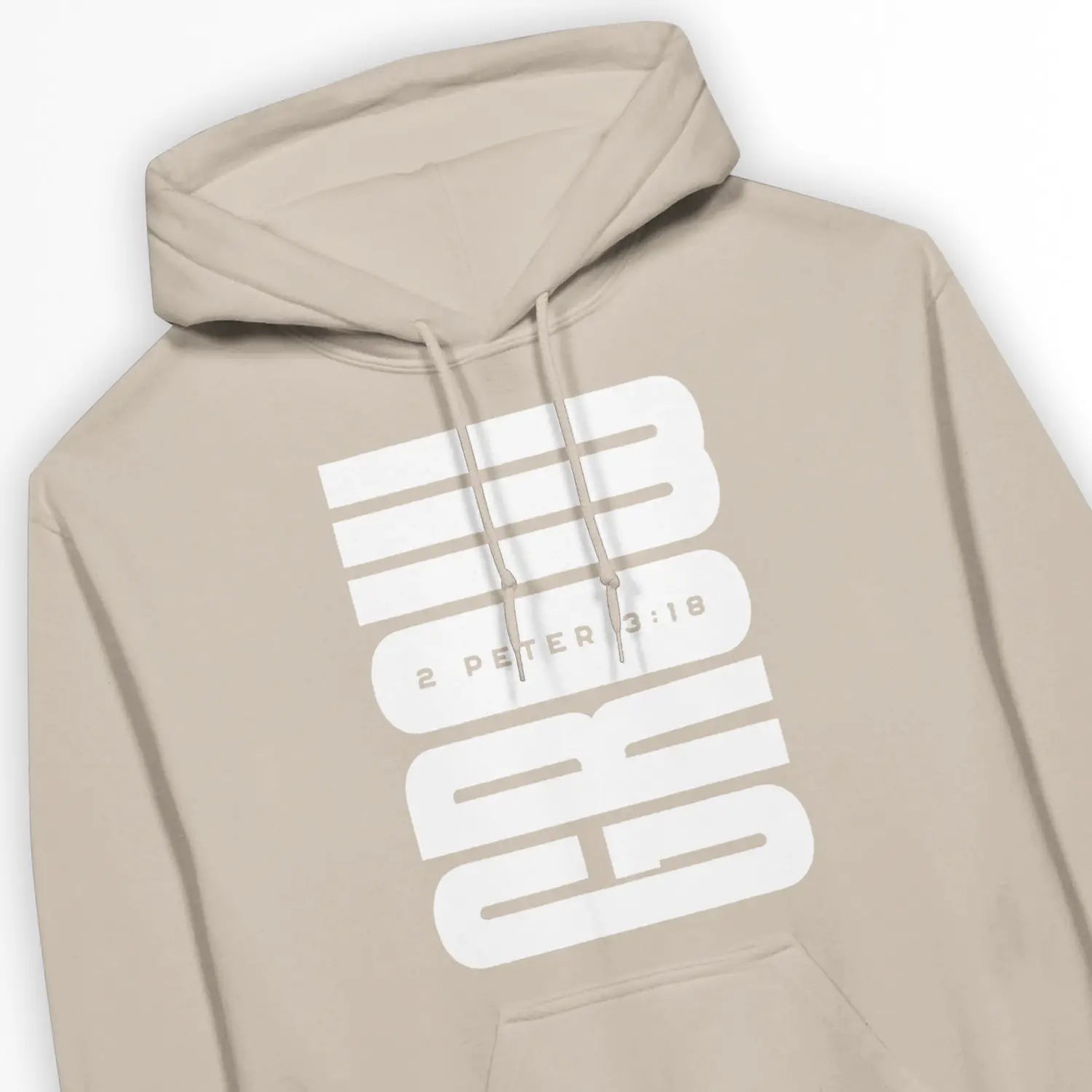GROW (Sand) – Unisex Christian Hoodie designed by 3rd Day Christian Clothing.