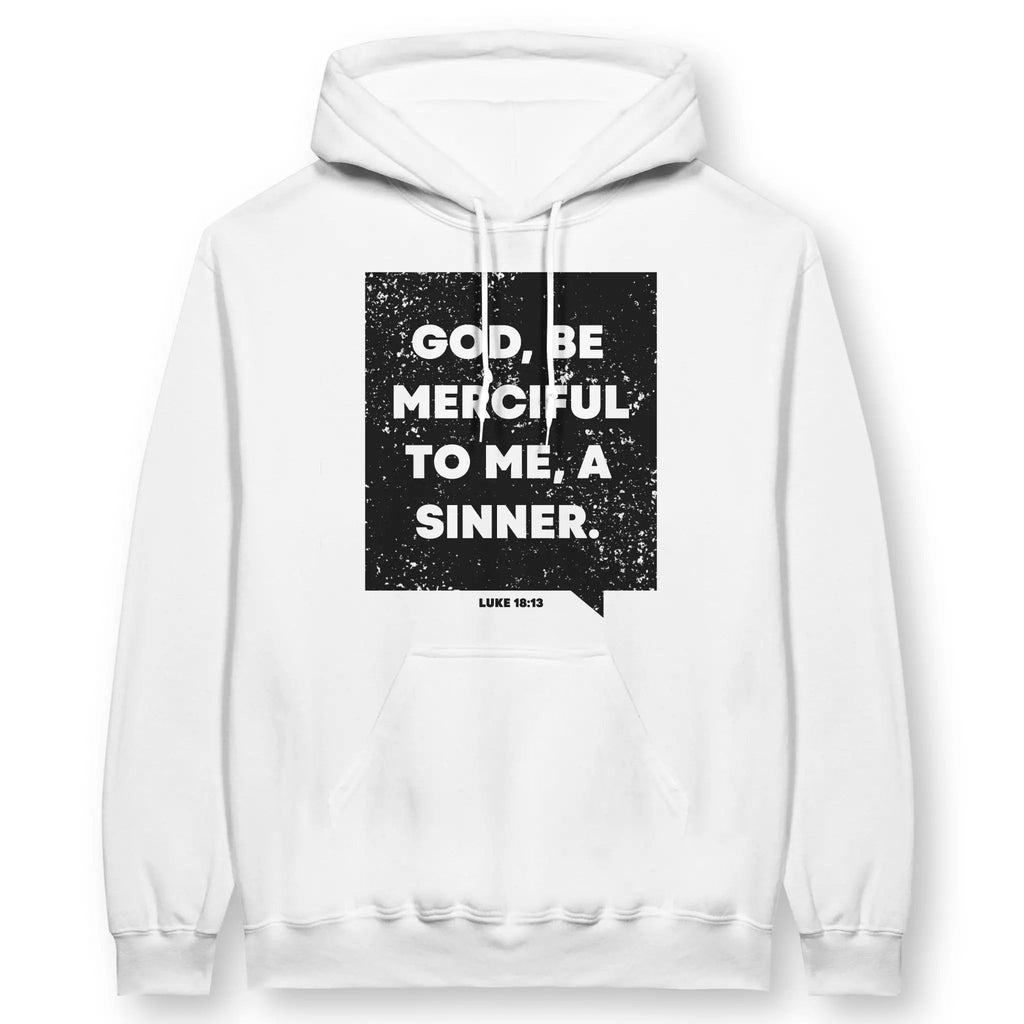 God Be Merciful (Luke 18:13) – Unisex Christian Hoodie designed by 3rd Day Christian Clothing.
