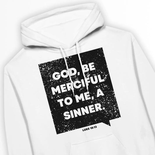 God Be Merciful (Luke 18:13) | Premium Unisex Christian Hoodie designed by 3rd Day Christian Clothing.