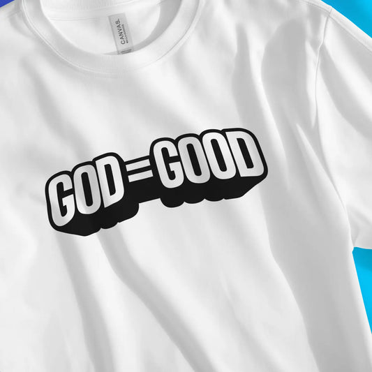 An image of God = Good | Premium Unisex Christian T-shirt available at 3rd Day Christian Clothing UK