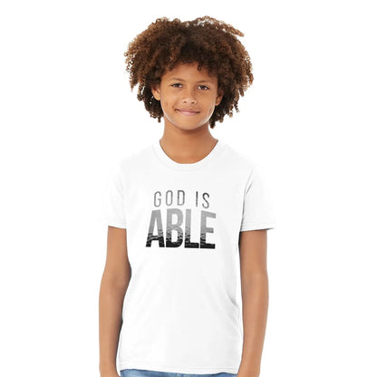 God Is Able | Premium Kids' Christian T-Shirt designed by 3rd Day Christian Clothing.