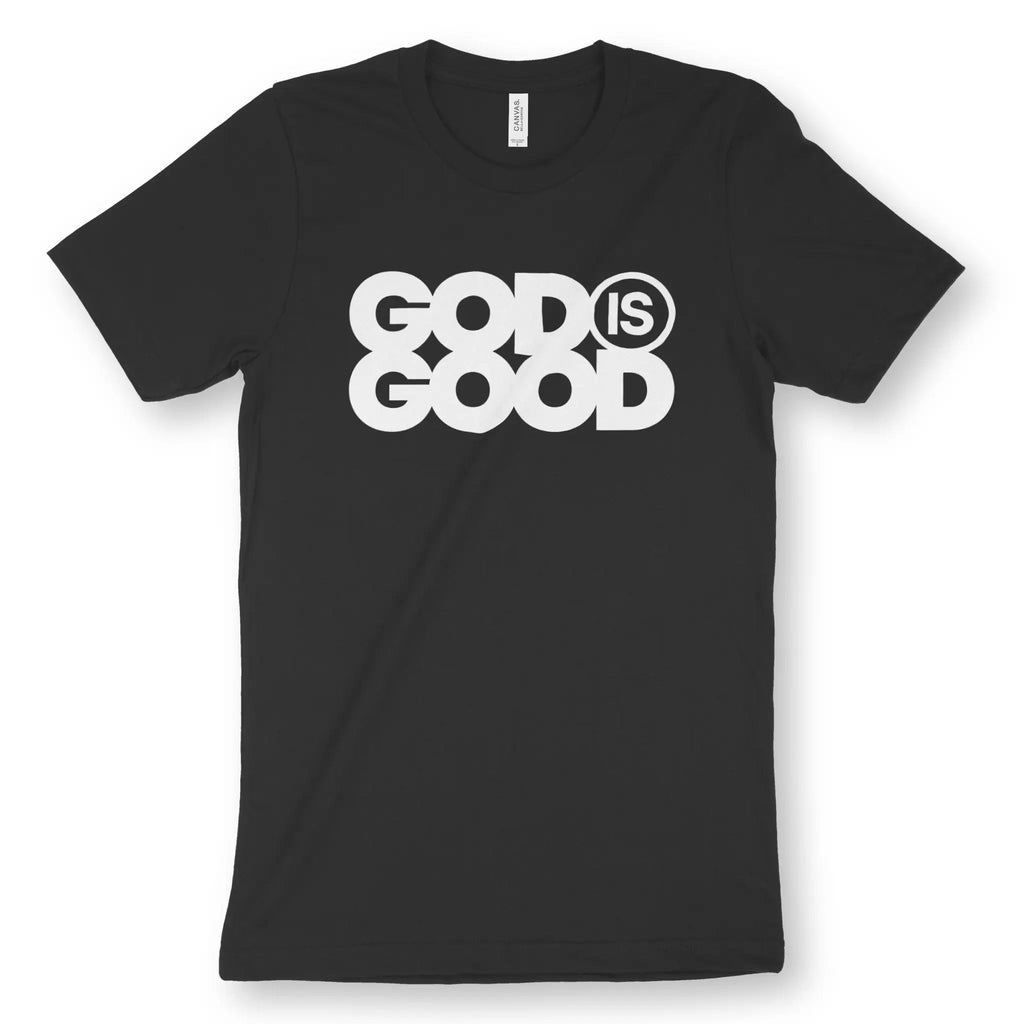 God Is Good (Black) – Unisex Christian T-Shirt designed by 3rd Day Christian Clothing.