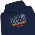 God Is Good (Colour Echo, 2nd Edition) – Kids' Christian Hoodie designed by 3rd Day Christian Clothing.