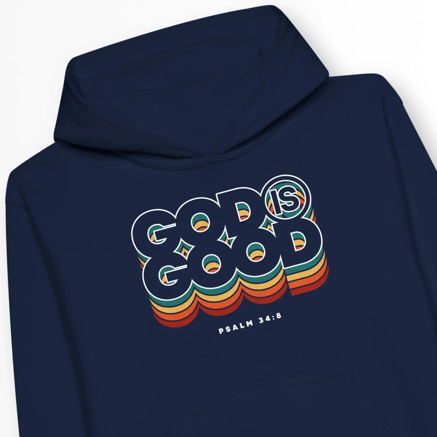 God Is Good (Colour Echo) 2.0 – Kids' Christian Hoodie designed by 3rd Day Christian Clothing.