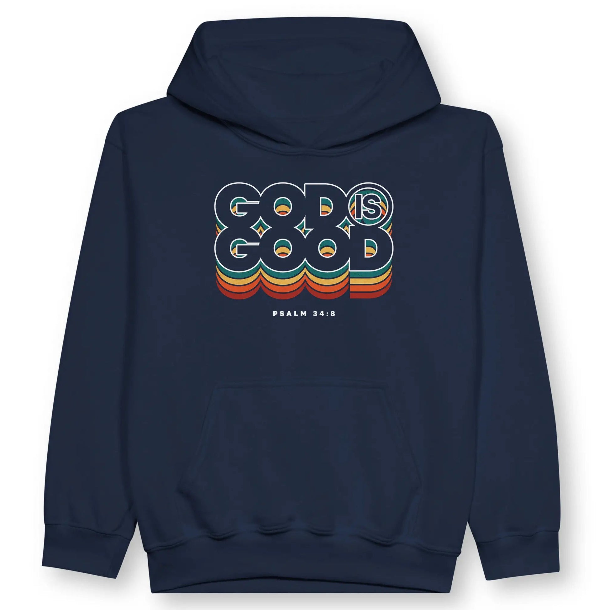 God Is Good (Colour Echo) 2.0 | Premium Kids' Christian Hoodie designed by 3rd Day Christian Clothing.