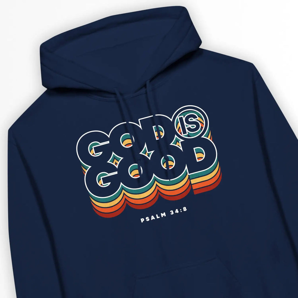 God Is Good (Colour Echo) 2.0 – Unisex Christian Hoodie designed by 3rd Day Christian Clothing.