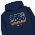 God Is Good (Colour Echo, 2nd Edition) – Unisex Christian Hoodie designed by 3rd Day Christian Clothing.