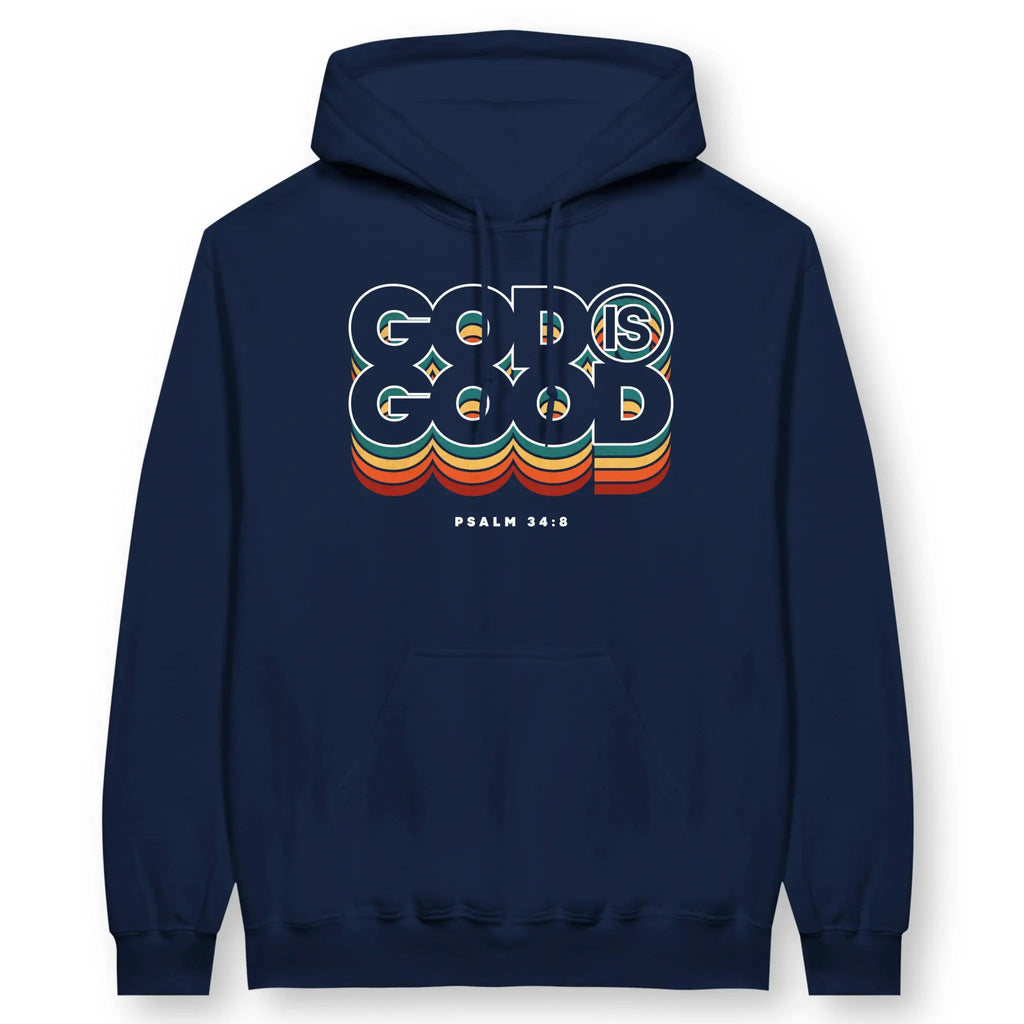 God Is Good (Colour Echo) 2.0 – Unisex Christian Hoodie designed by 3rd Day Christian Clothing.