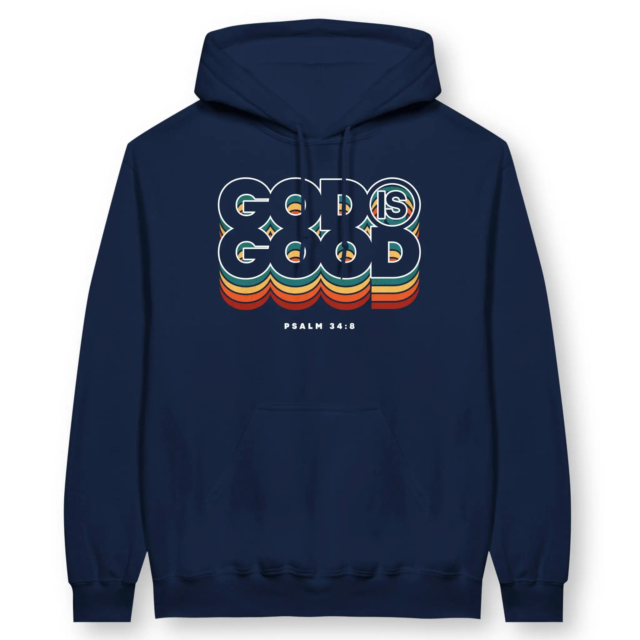 God Is Good (Colour Echo) 2.0 – Unisex Christian Hoodie designed by 3rd Day Christian Clothing.