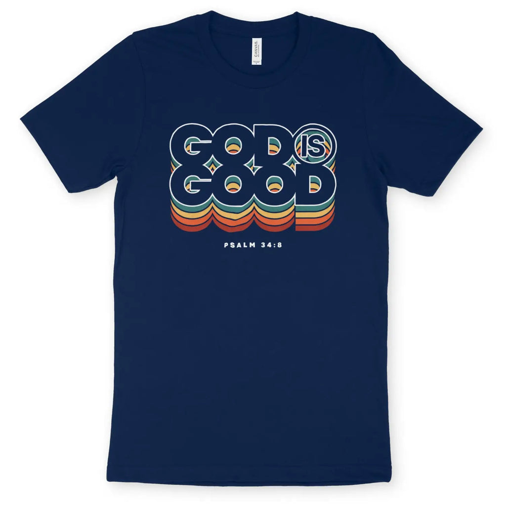 God Is Good (Colour Echo) 2.0 – Unisex Christian T-Shirt designed by 3rd Day Christian Clothing.