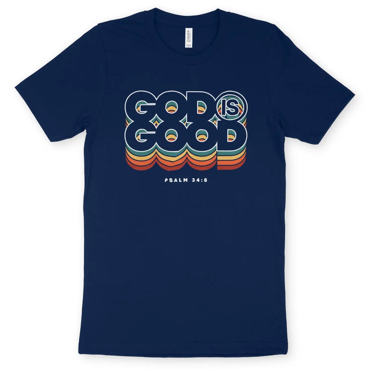 God Is Good (Colour Echo) 2.0 | Premium Unisex Christian T-Shirt designed by 3rd Day Christian Clothing.