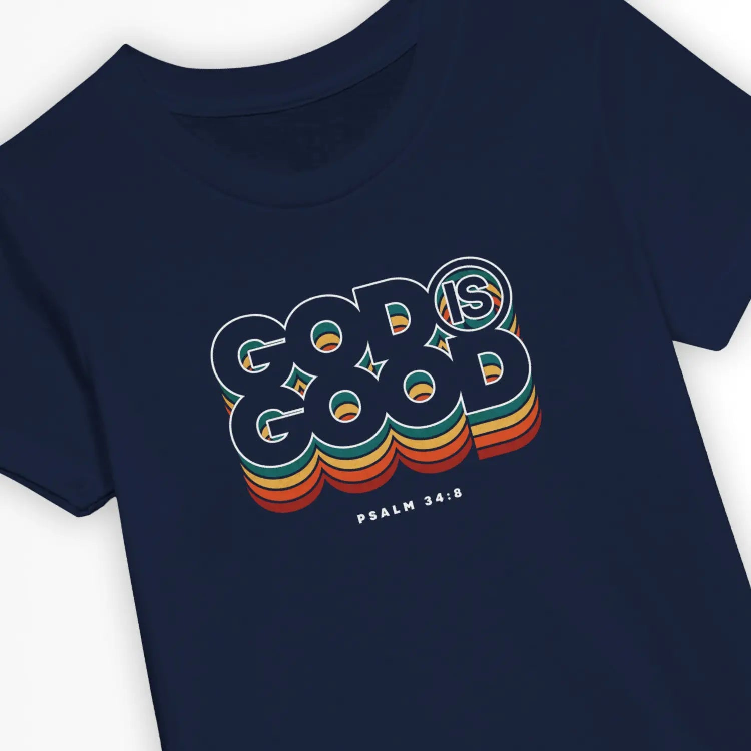 God Is Good (Colour Echo) – Kids' Christian T-Shirt designed by 3rd Day Christian Clothing.