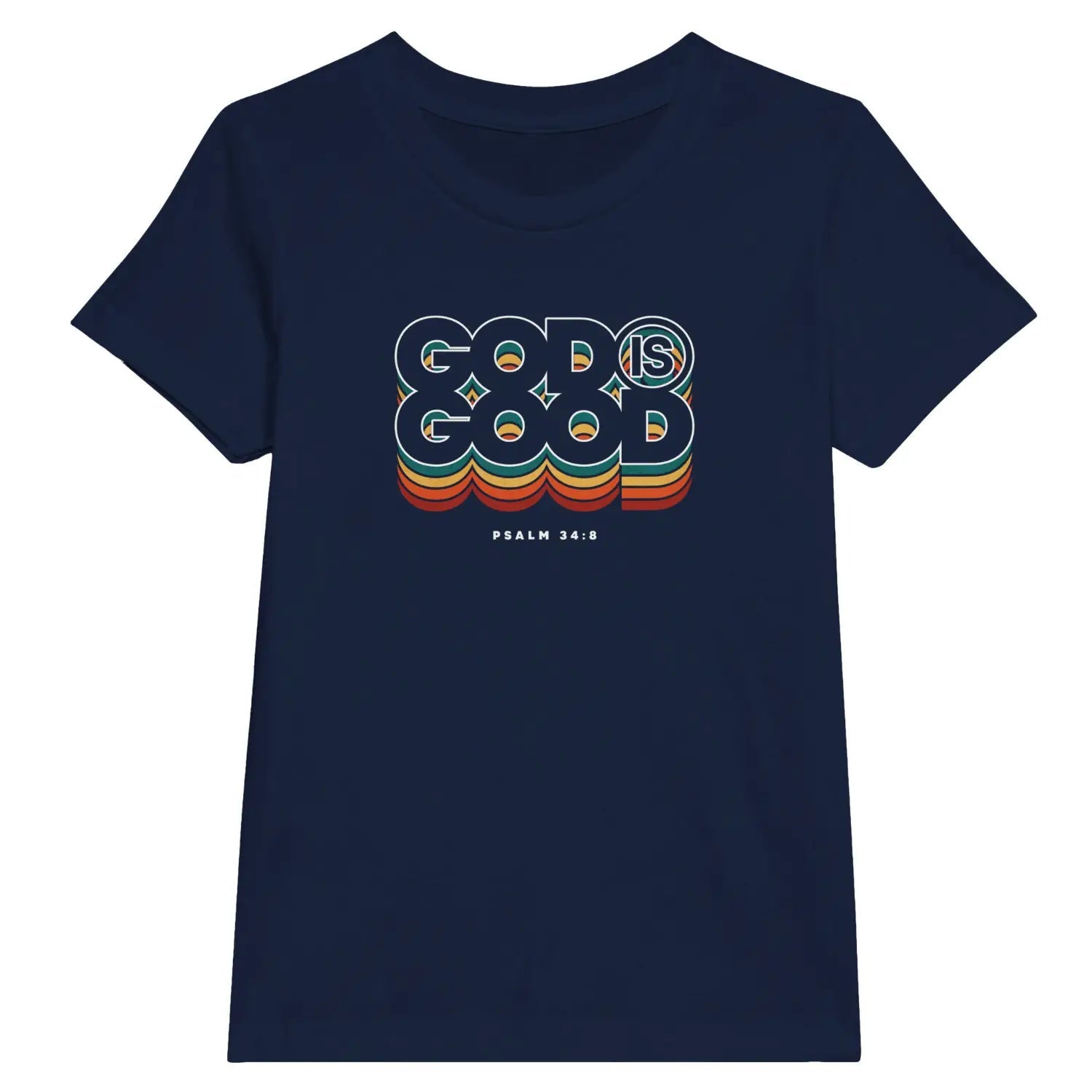 God Is Good (Colour Echo) – Kids' Christian T-Shirt designed by 3rd Day Christian Clothing.