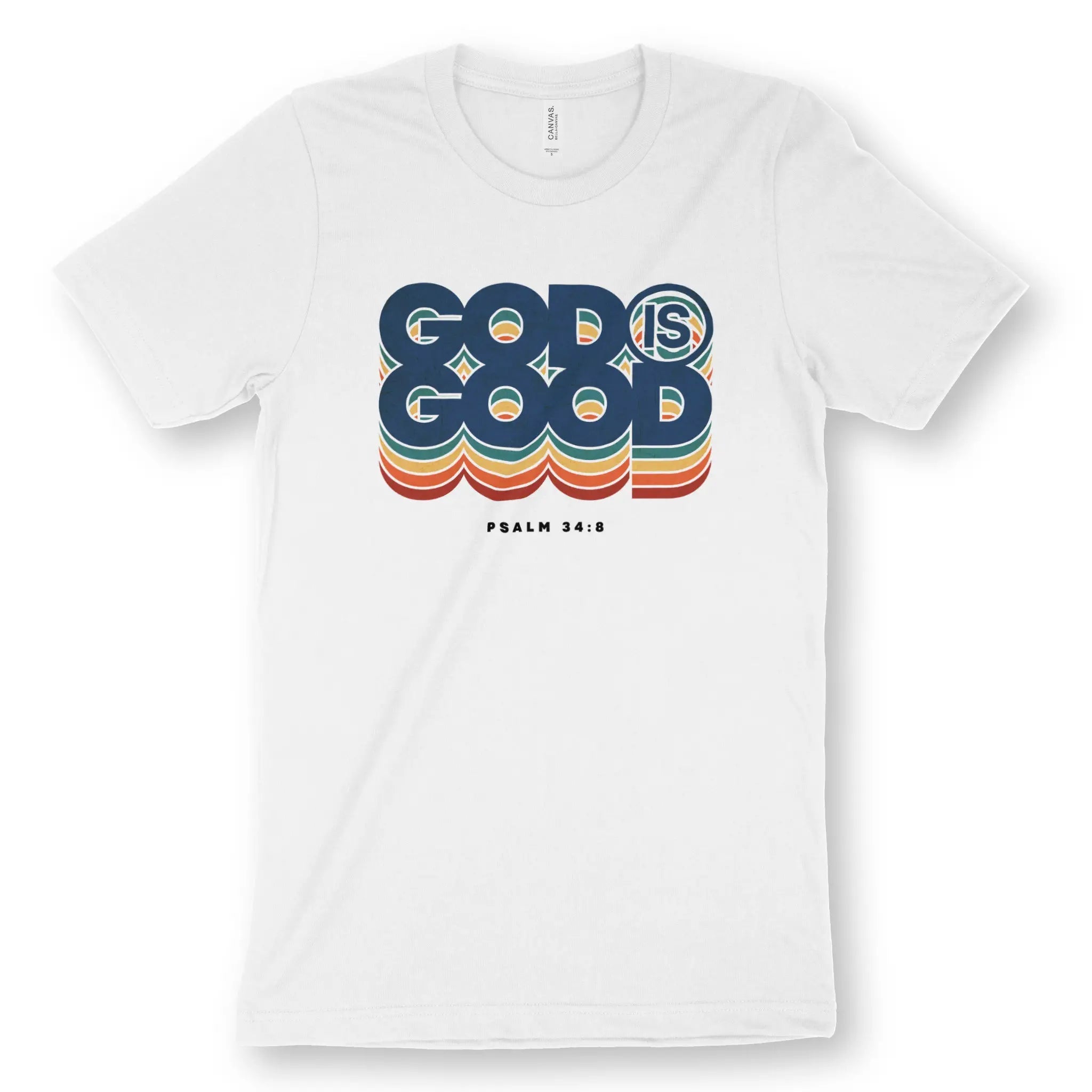 God Is Good (Colour Echo) – Unisex Christian T-Shirt designed by 3rd Day Christian Clothing.