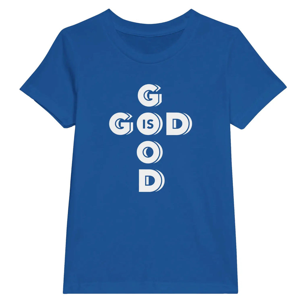 God Is Good (Cross) – Kids' Christian T-Shirt designed by 3rd Day Christian Clothing.