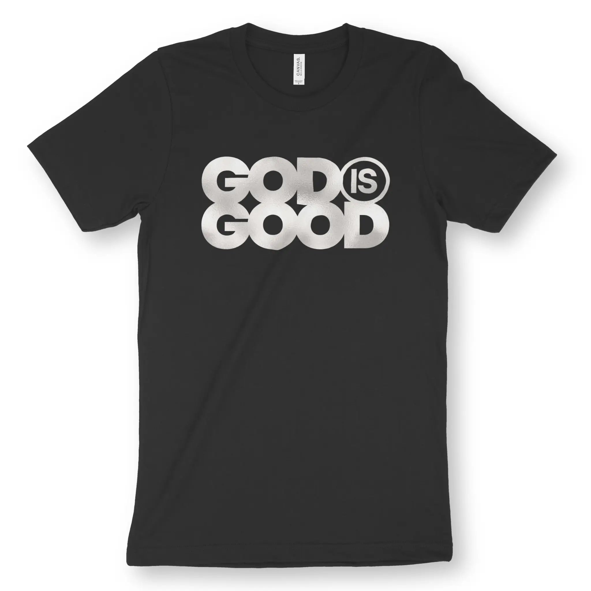God Is Good (Silver Edition) – Unisex Christian T-Shirt designed by 3rd Day Christian Clothing.