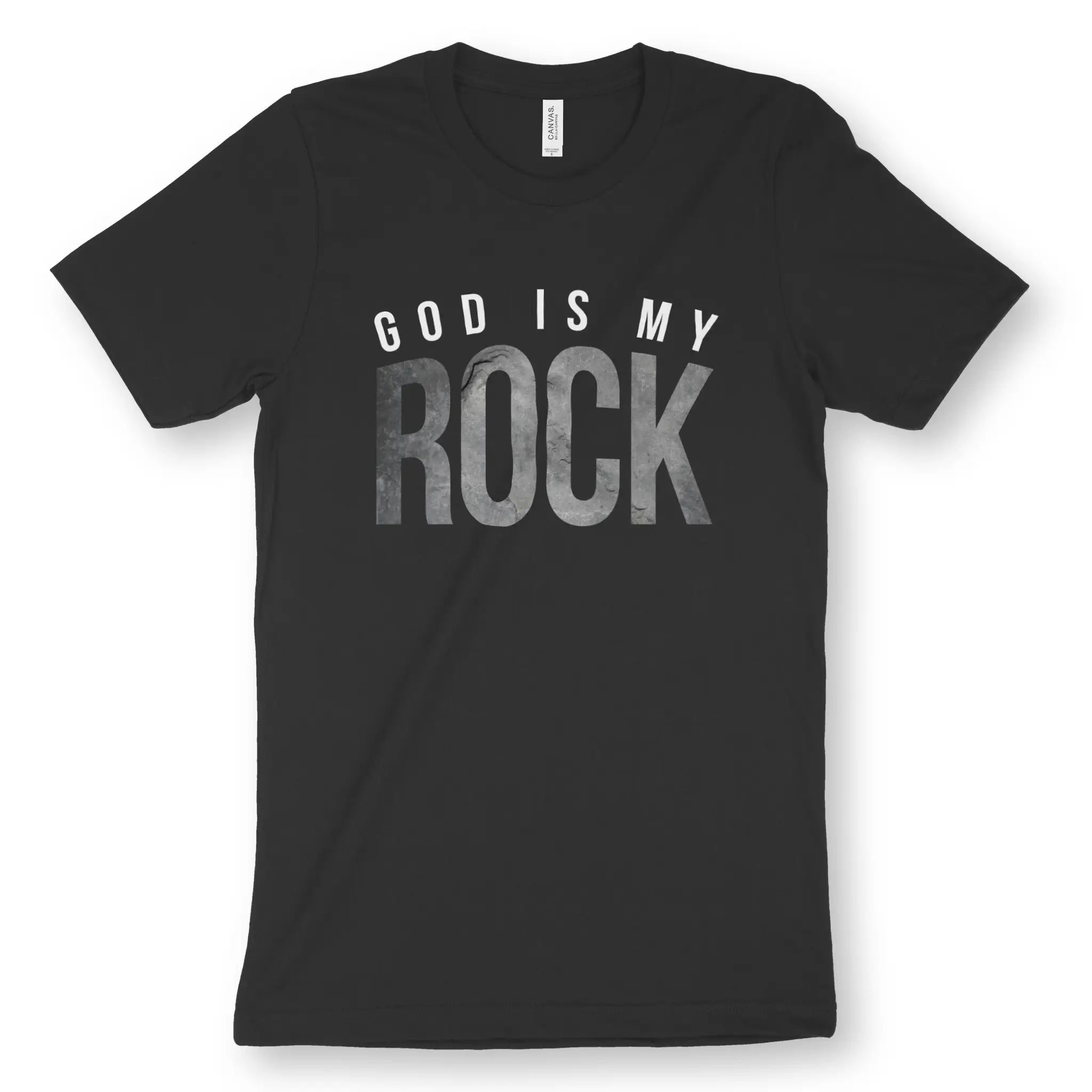 God is my Rock – Unisex Christian T-Shirt designed by 3rd Day Christian Clothing.