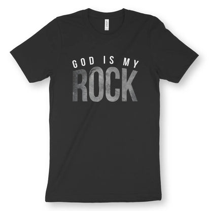 God is my Rock | Premium Unisex Christian T-Shirt designed by 3rd Day Christian Clothing.