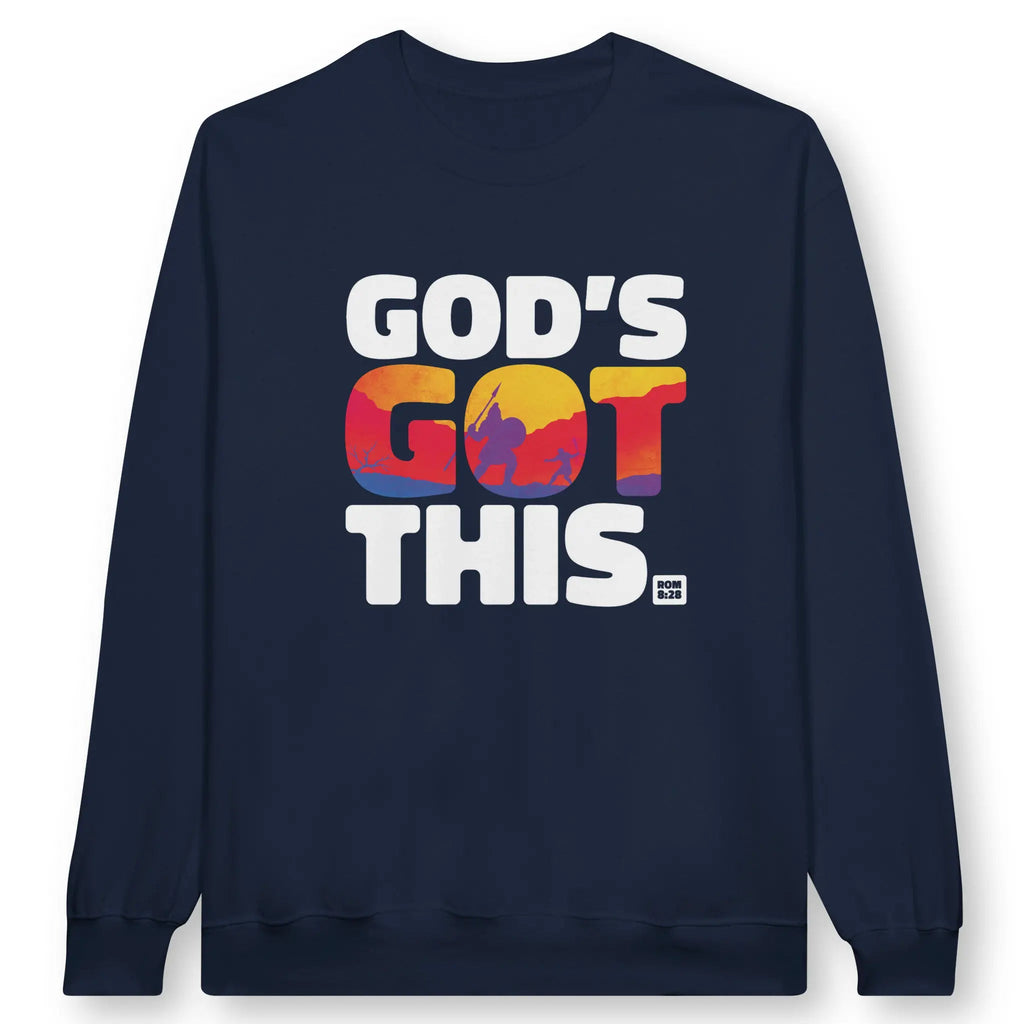 God's Got This 2.0 – Unisex Christian Sweatshirt designed by 3rd Day Christian Clothing.