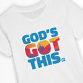 God's Got This (Rom 8:28) – Kids' Christian T-Shirt designed by 3rd Day Christian Clothing.