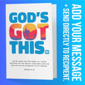God's Got This. – Christian Greeting Card (Direct-To-Recipient) designed by 3rd Day Christian Clothing.