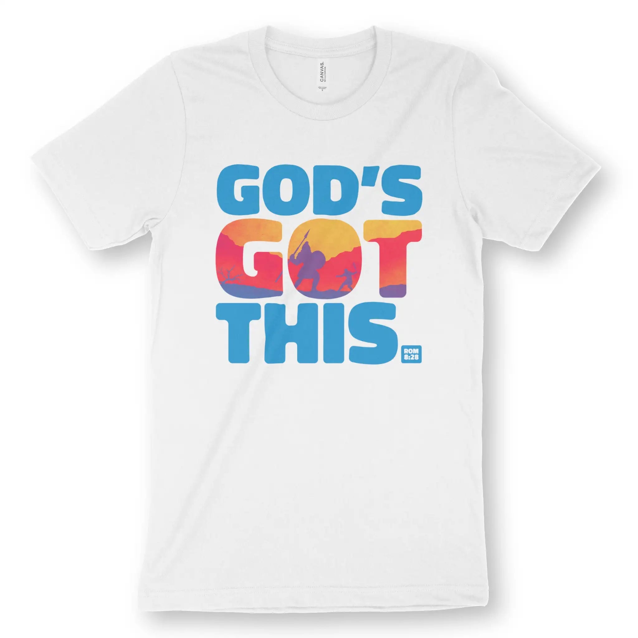 God's Got This. (Rom 8:28) – Unisex Christian T-Shirt designed by 3rd Day Christian Clothing.