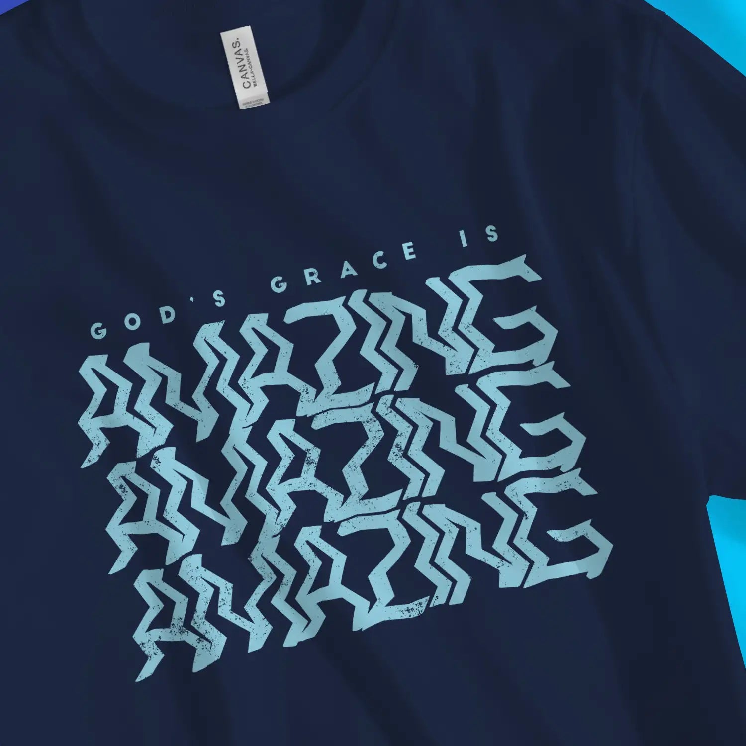 God's Grace Is Amazing – Unisex Christian T-Shirt designed by 3rd Day Christian Clothing.