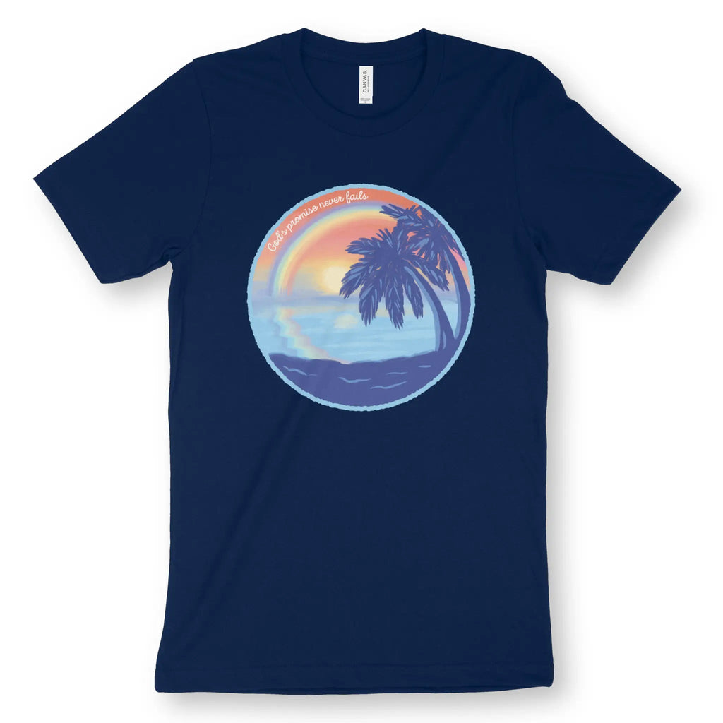 God's Promise Never Fails – Unisex Christian T-Shirt designed by 3rd Day Christian Clothing.