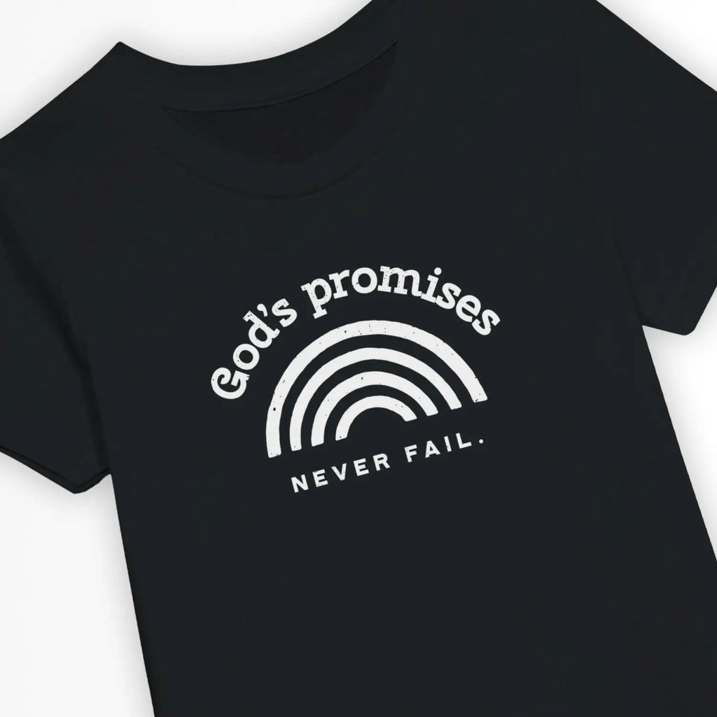 God's Promises Never Fail – Kids' Christian T-Shirt designed by 3rd Day Christian Clothing.