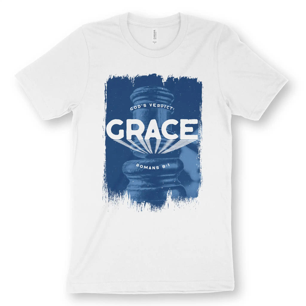 God's Verdict: GRACE – Unisex Christian T-Shirt designed by 3rd Day Christian Clothing.